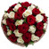 bouquet of red and white roses. Phillippines