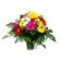 Miranda. Exuberant flower arrangement of gerberas and chrysanthemums in vivid colors.. Australia