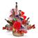 Crystal. Romantic Candy Bouquet decorated with red rose. Armenia