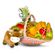 &#39;Fruit field&#39; Basket. Nice holiday basket with fresh fruit and a stuffed animal.